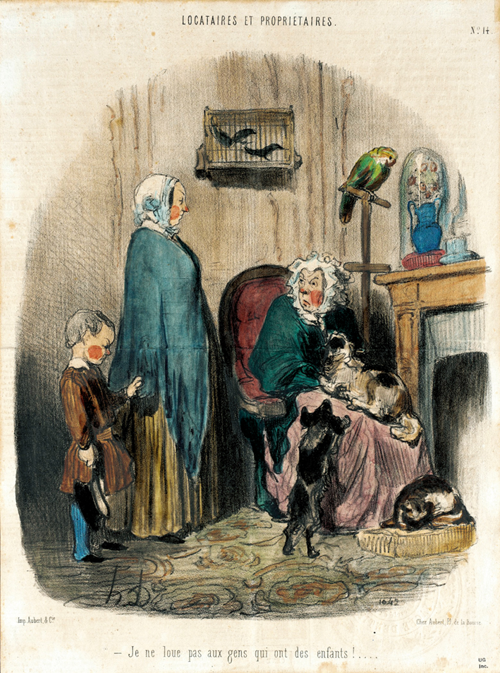  奥诺雷·杜米埃 Honore Daumier ——我不出租给有孩子的人1